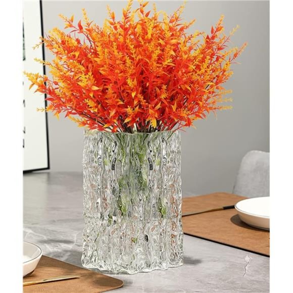 8 Bundles Artificial Flowers Outdoor UV Resistant Outdoors Fake Plants Plastic - Picture 4 of 6